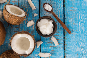 close up of a coconuts